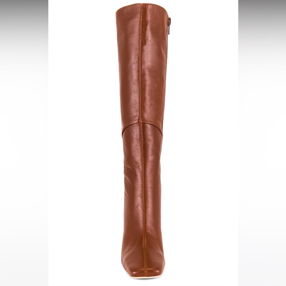 Tony Bianco Chestnut Leather Heeled Boots - Picture 4 of 8